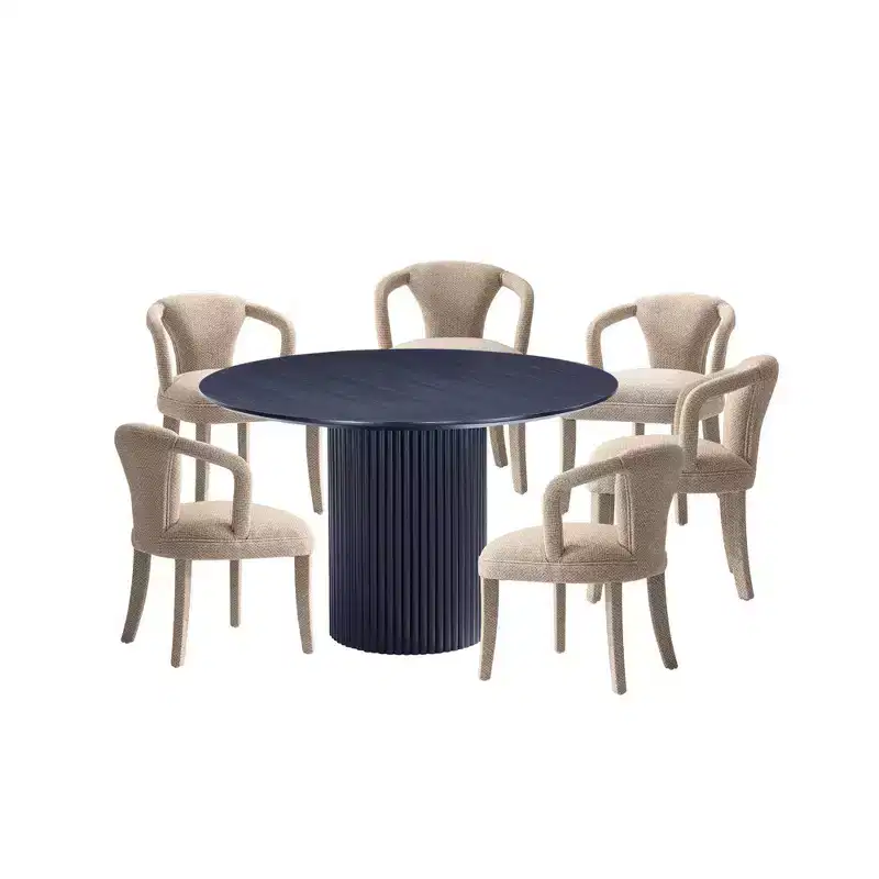 Manhattan Comfort 7pc Hathaway and Palmer Modern Dining Set