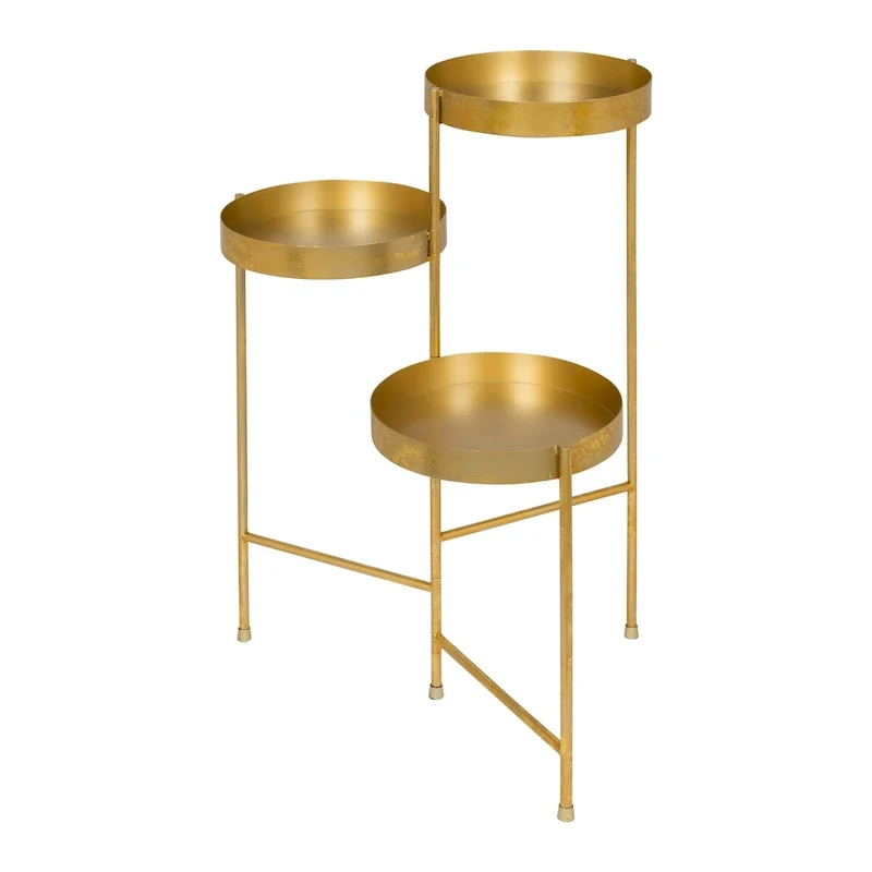 Metal 3-tier Modern Plant Stand - 16x21x30