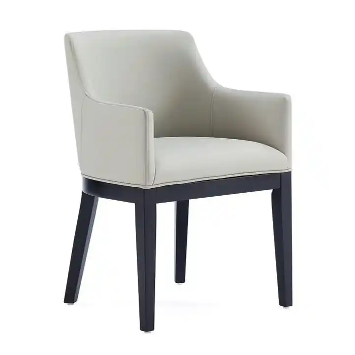 Modern Faux Leather Dining Chair - Stone Grey