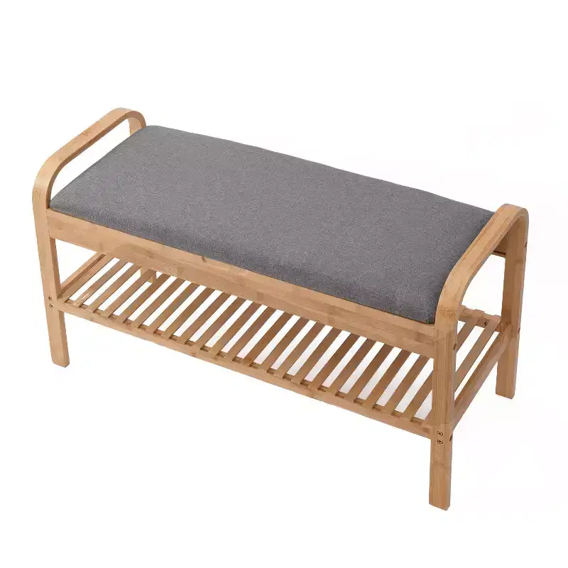 Cambridge Bamboo Shoe Bench Natural - Proman Products