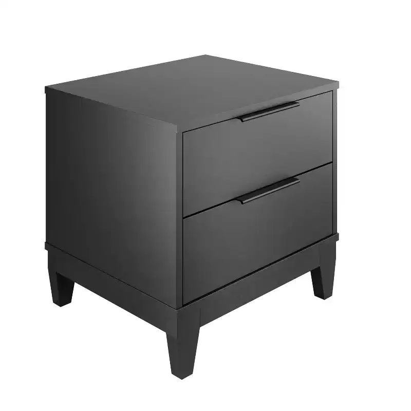 2 Drawer Easy Glide Modern Nightstand
