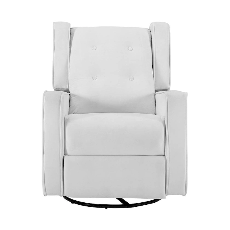Octavia Solid Wood Microfiber Swivel Glider Rocker Recliner Chair, For Living Room, Bed Room