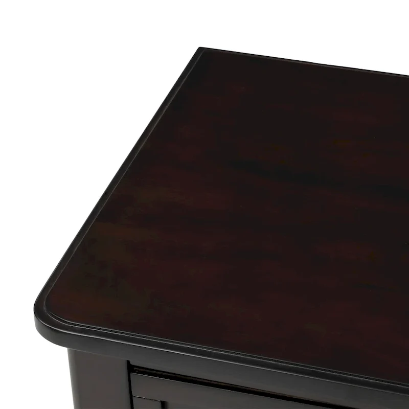3-Drawer Console Table with Bottom Shelf