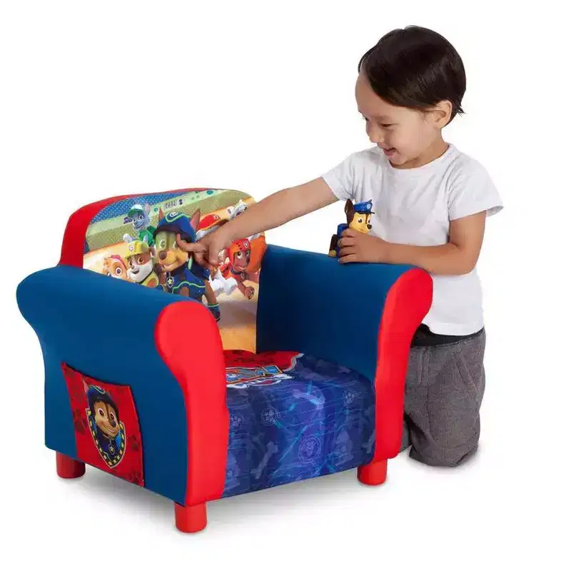 PAW Patrol Kids Upholstered Arm Chair with Storage Pockets