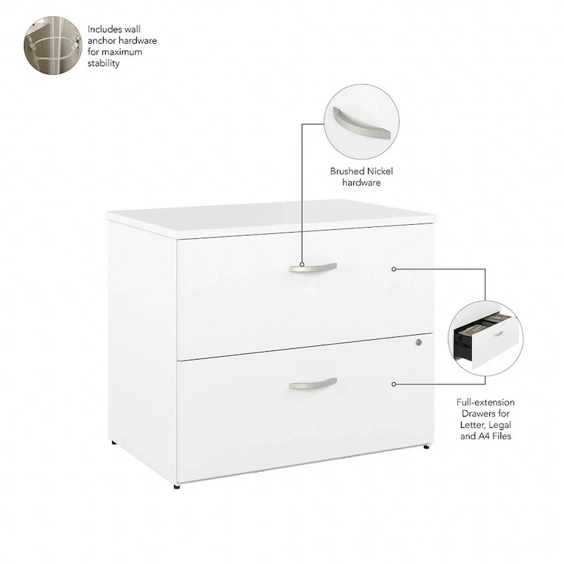 2 Drawer Lateral File Cabinet by