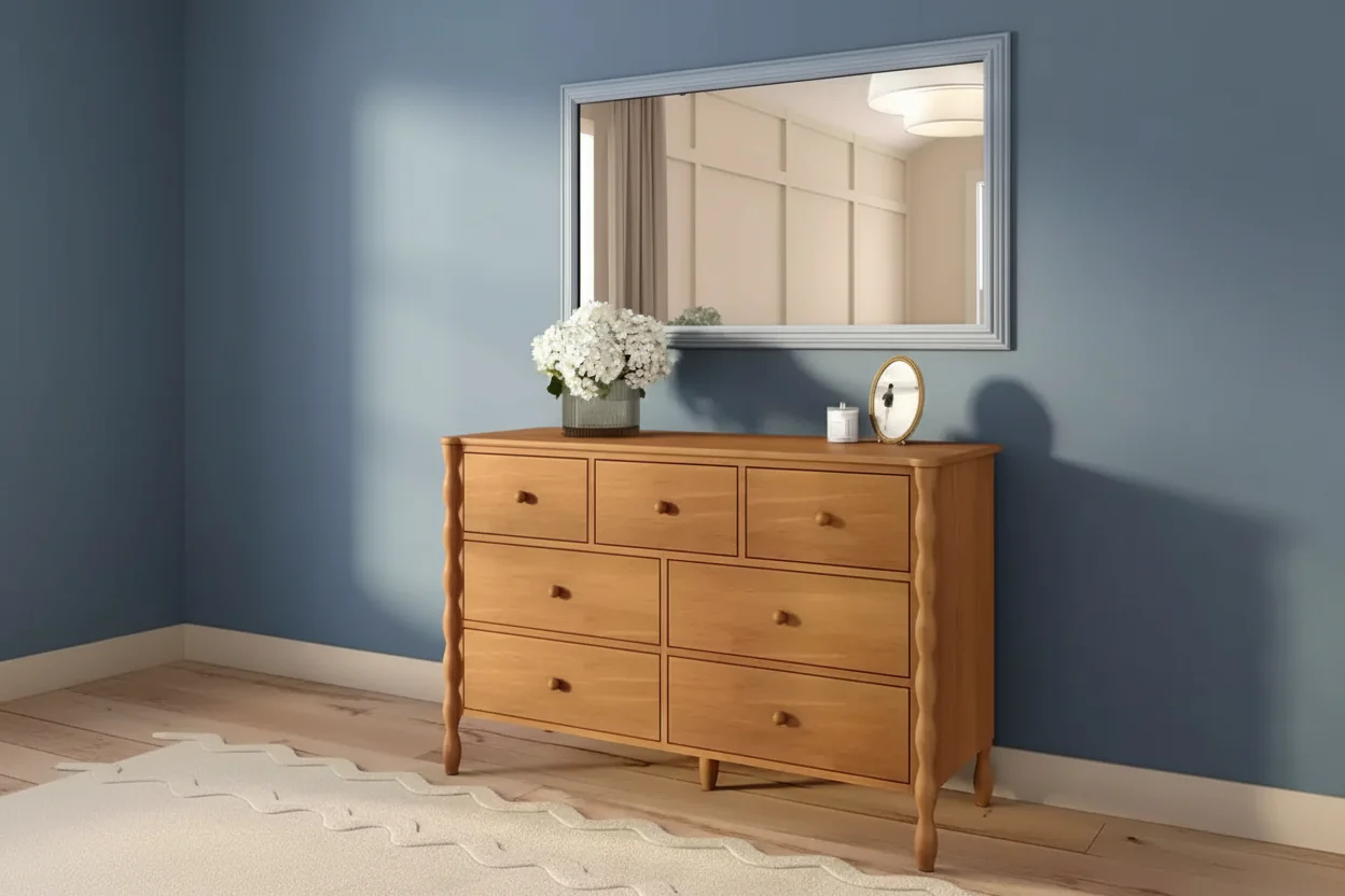 3 over 4 Drawer Dresser - Jenny Lind Style