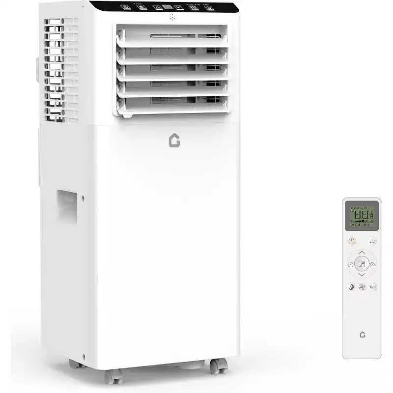 8000 BTU Portable Air Conditioners 3 in-1 Portable AC Unit Cooling Up to 350 Sq.Ft Quiet Standing Air with Remote Control, Cool, Fan, Dehumidifier