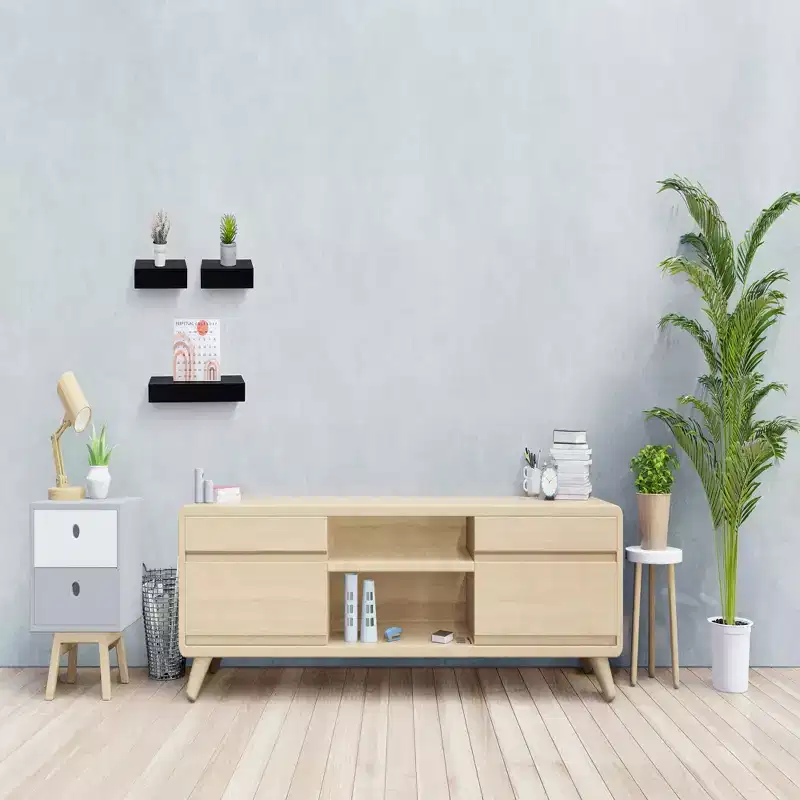NAYSAYE Floating Shelves Wall Mounted Wood Storage with Invisible Brackets for Bathroom Bedroom Living Room Kitchen, Multicolor