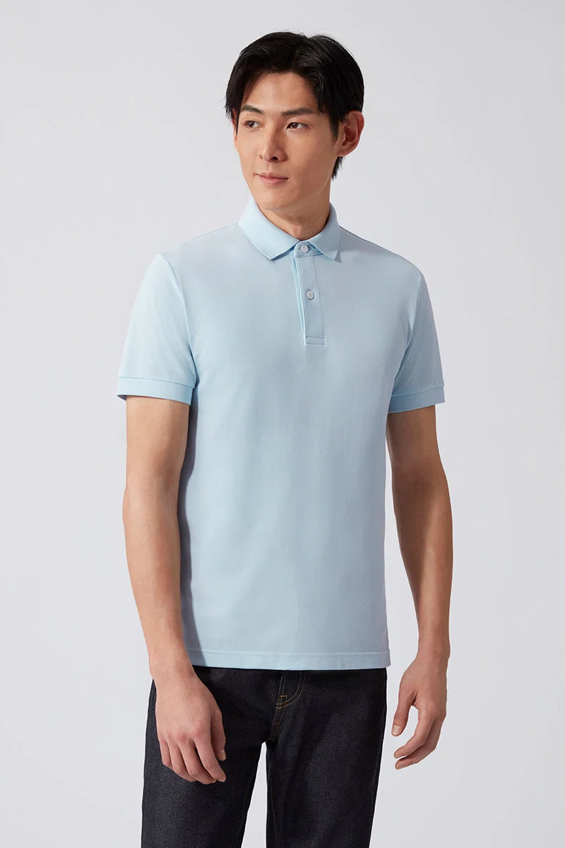 Pique Polo – Light Blue