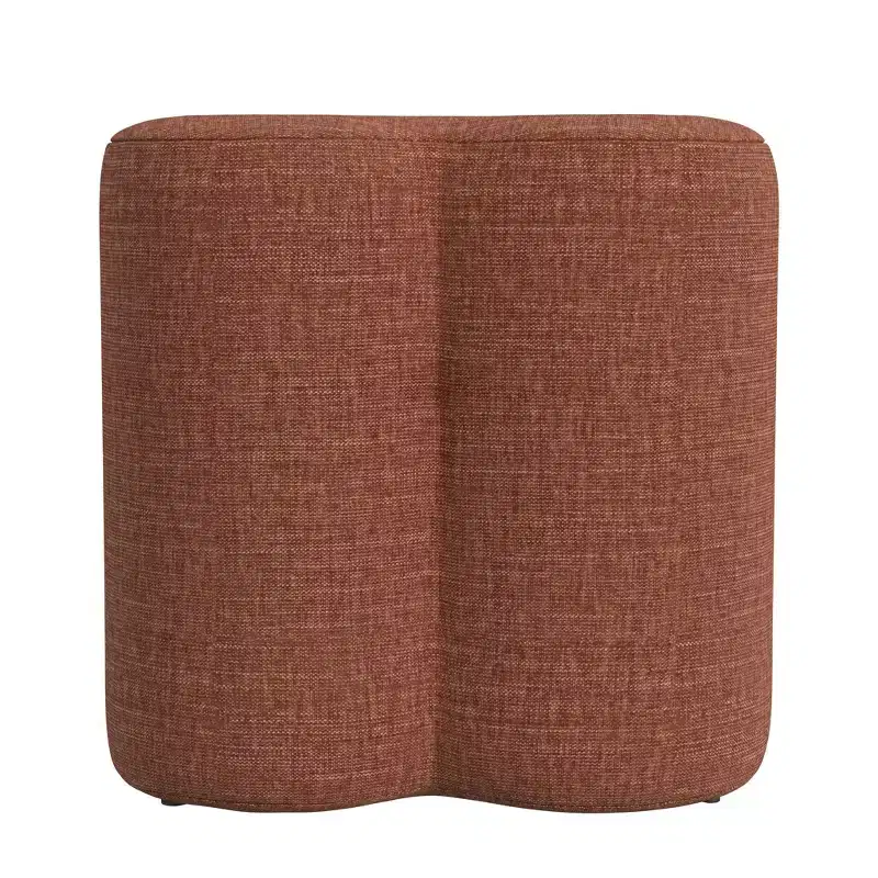 HomePop Clover Shaped Chenille Ottoman