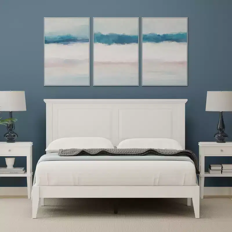 Glenwillow Home Cottage Style Solid Wood Platform Bed