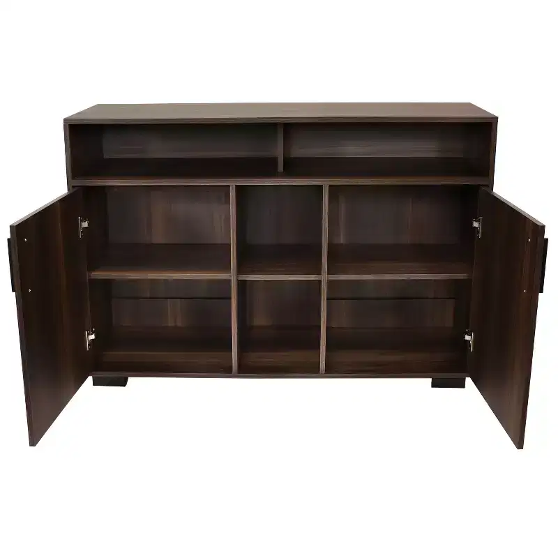 Sunnydaze Indoor Anthony Sideboard Storage Buffet Cabinet with Shelves - 48.5