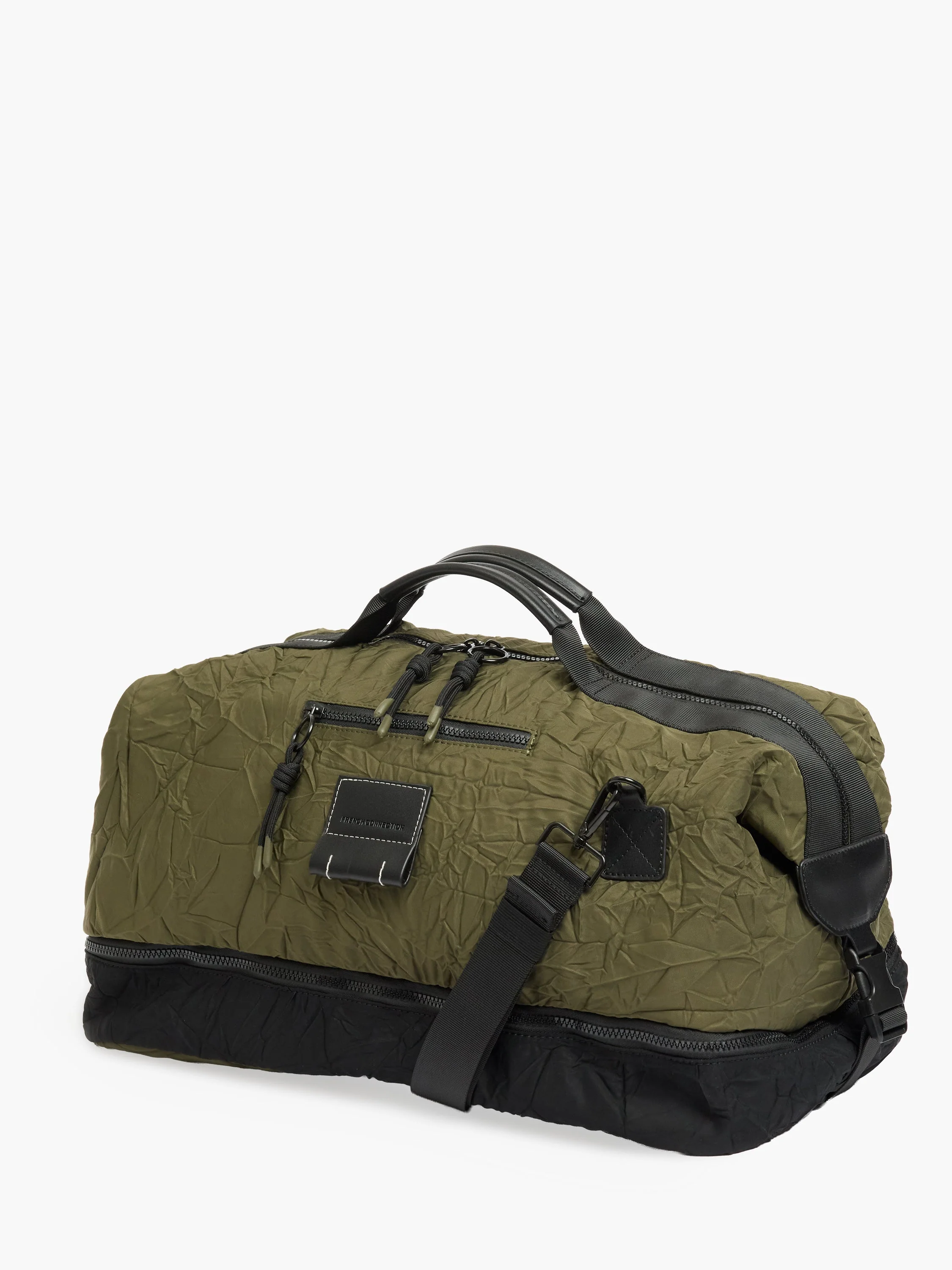 Khaki Crinkle Holdall Gym Bag