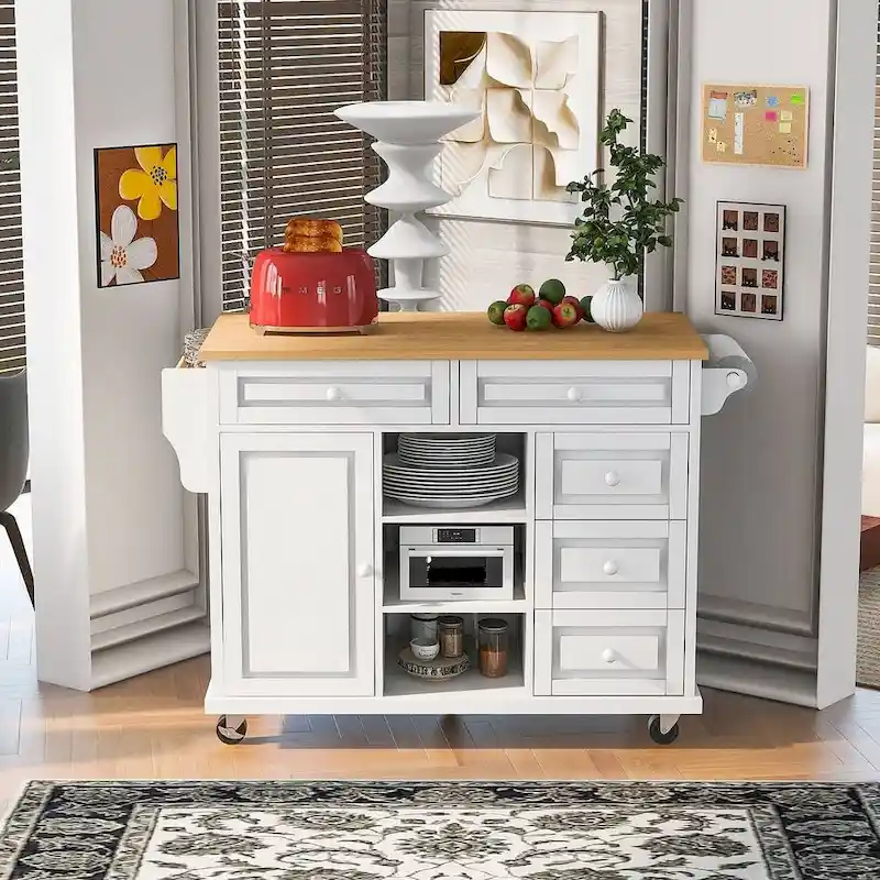 53 Rolling Mobile Island Kitchen Island Cart