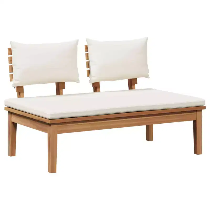 vidaXL Garden Bench 2 pcs Solid Teak wood