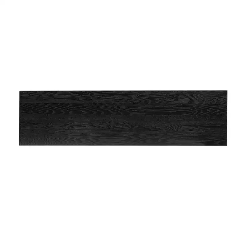 Modern Console Table & Entryway Table, Sturdy Sofa Table with Fireplace Design, Wood Veneer Top