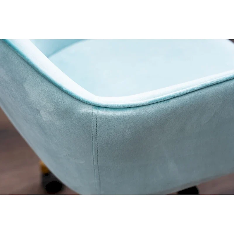 Home Office Chair With Gold Metal Legs