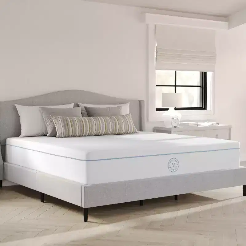 Martha Stewart SleepComplete 12 Medium Firm Hybrid Pocket Spring and Foam Dual-Action Cooling Mattress with Breathable CoolWeave Jacquard Knitted Top