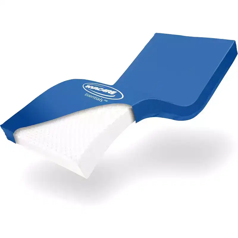 Invacare Hospital Bed Mattress with Fluid-Resistant Removable Cover & Shaped Cells