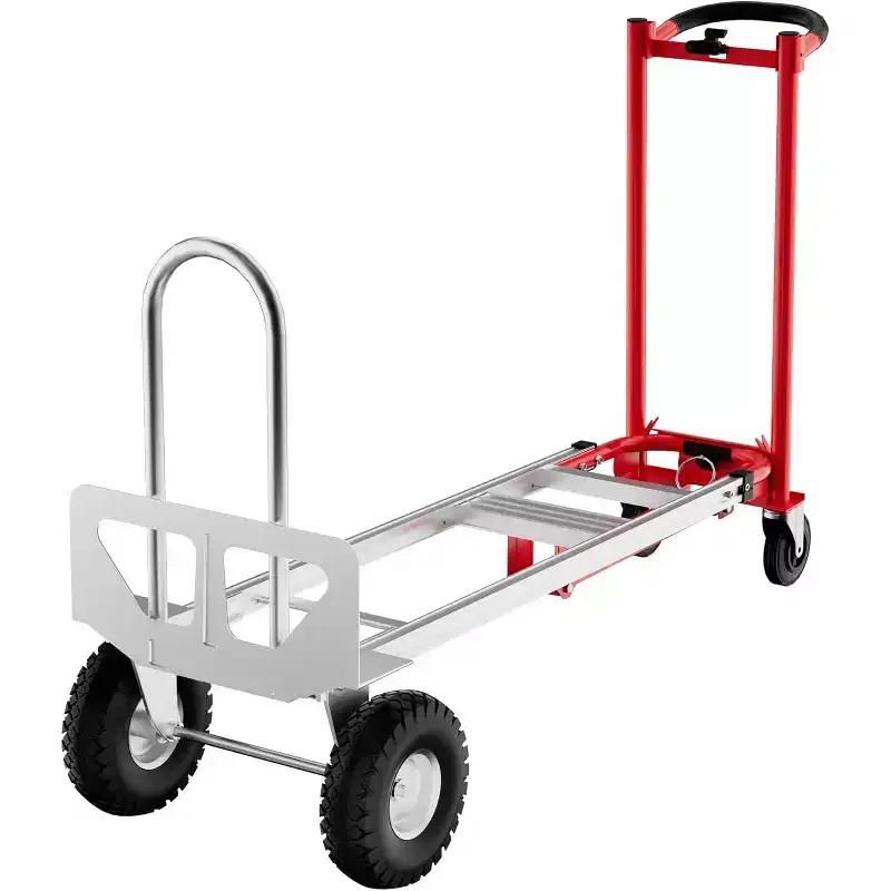 Dolly Cart with Wheels, 800Lbs Capacity, Heavy Duty Folding Hand Truck, Rolling Utility Cart for Transport and Moving in Home, Warehouse, Supermarket