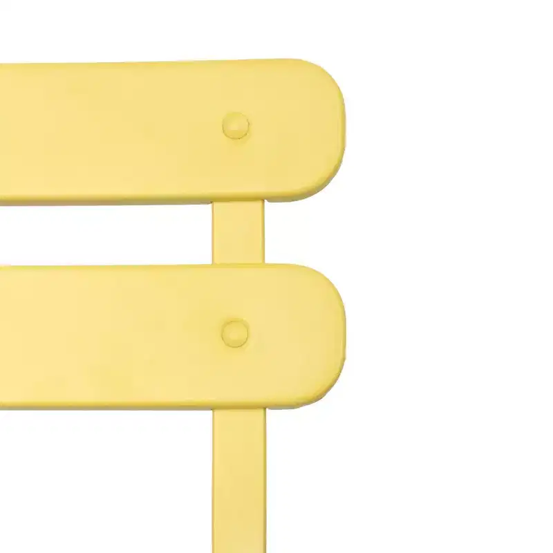 3 Pieces Patio Bistro Balcony Metail Chair Table Set
