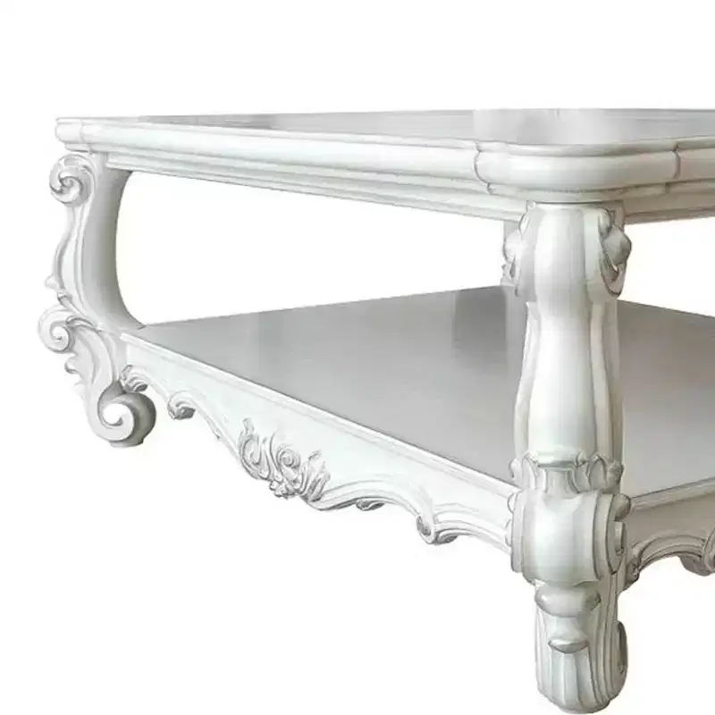 Acme Furniture Versailles Coffee Table Bone White