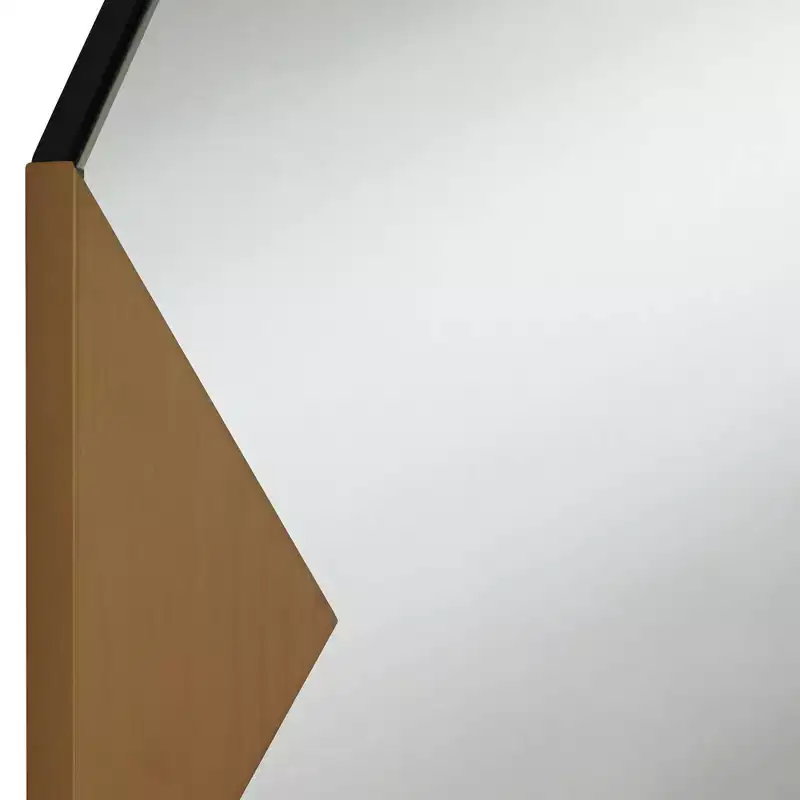 Possini Euro Design Drayden Gold 31 x 31 Triangles Wall Mirrors Set of 2