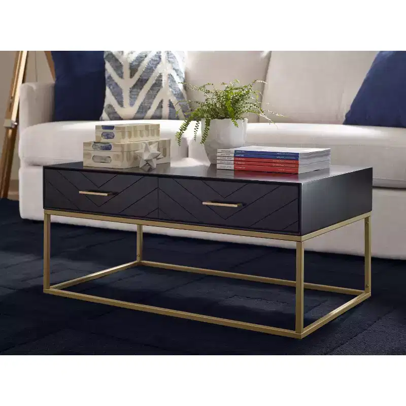 Ellias Coffee Table Black/Gold - Finch