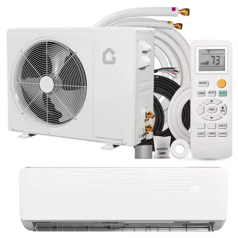 GustoWave Mini Split Air Conditioners with Heat Pump, 19 SEER2, White