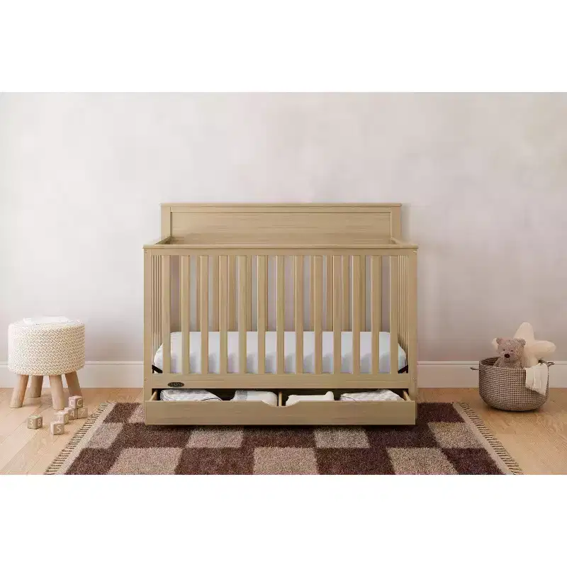 5-in-1 Convertible Crib with Drawer