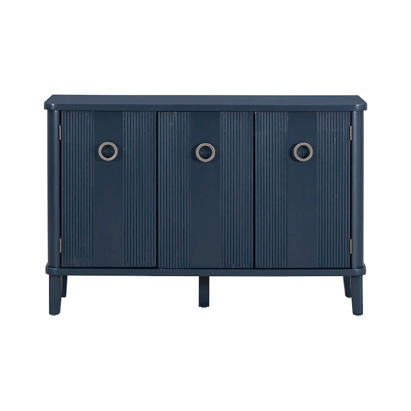 Simple and Atmospheric Solid Wood Veneer Fraxinus Mandschuric Cabinet