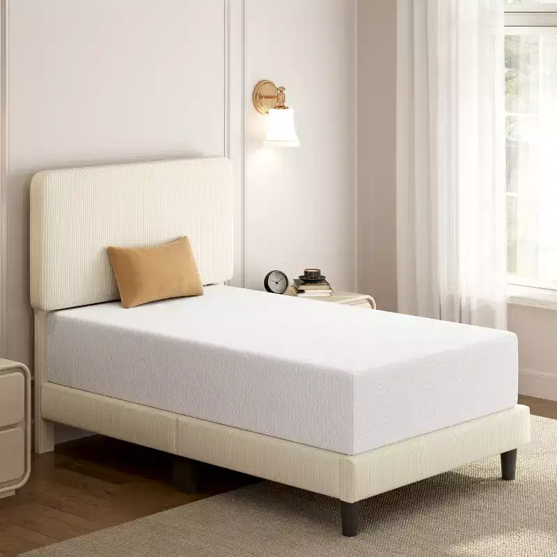 Yaheetech 12 Gel Memory Foam Mattress with Green Tea Scent, Cooling Tech, 3 Foam Layers