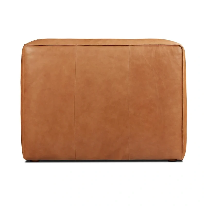 Poly & Bark Piazza 95 Sofa in Saddle Tan - Full Grain Genuine Italian Leather