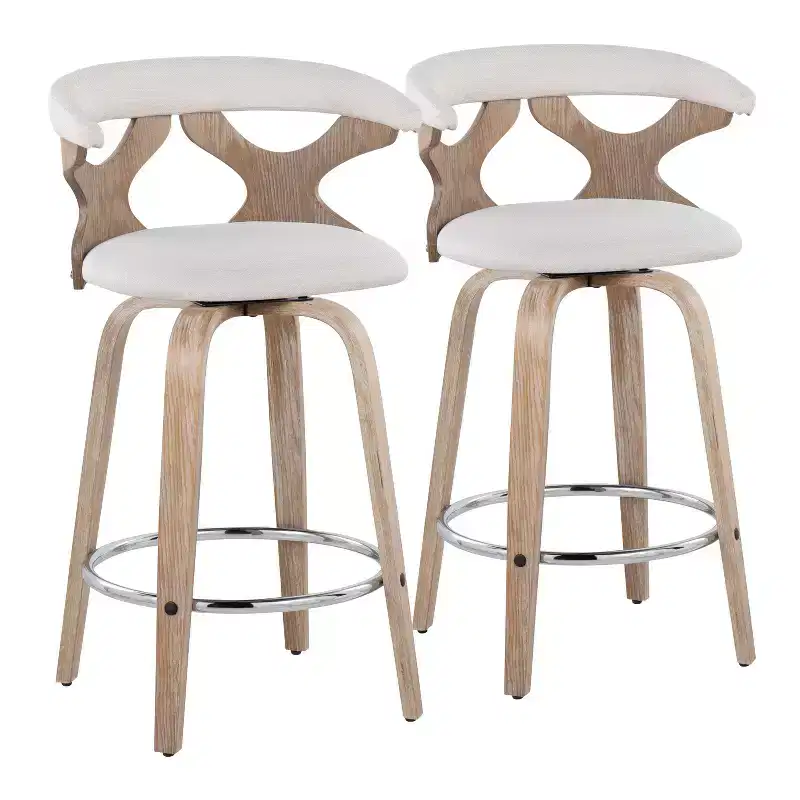 Set of 2 Gardenia Counter Height Barstools - LumiSource