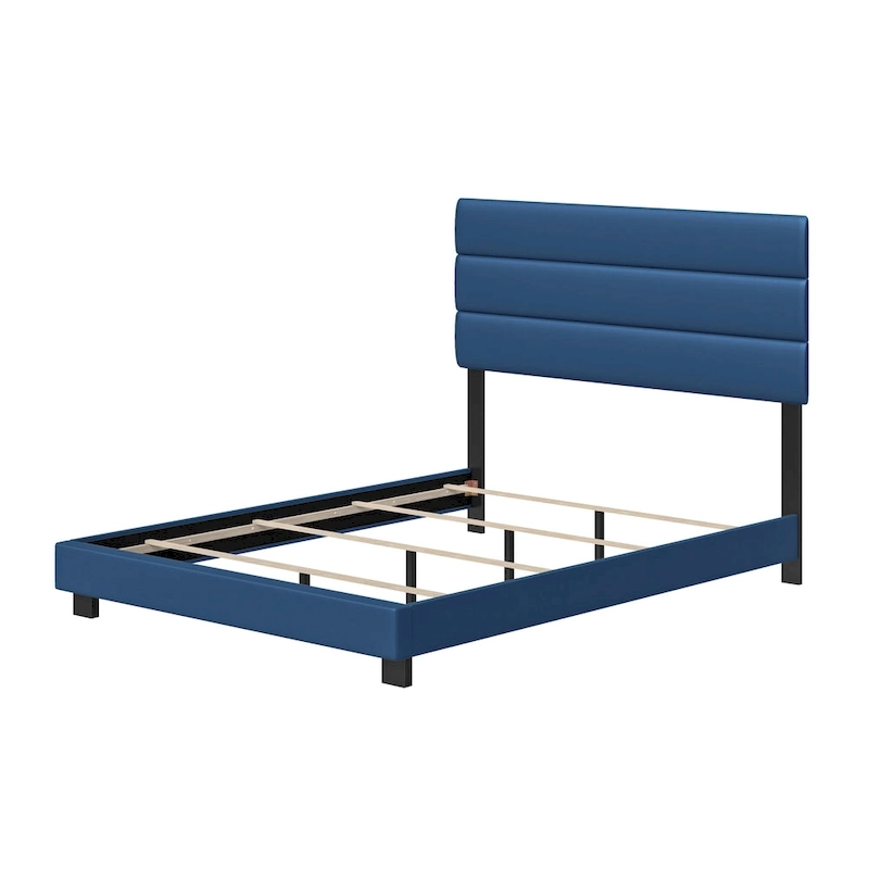 Boyd Sleep Napoli Upholstered Faux Leather Bed Frame with Headboard