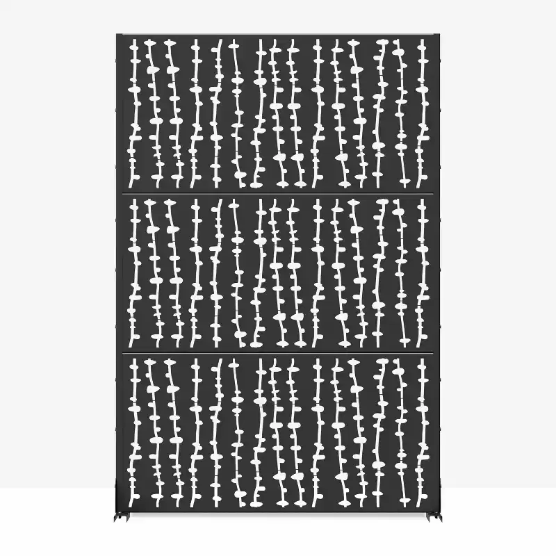 David Black Galvanized Steel Screen 183x120x40cm