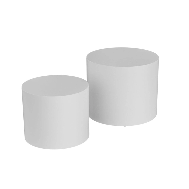 Veneer side table coffee table set of 2