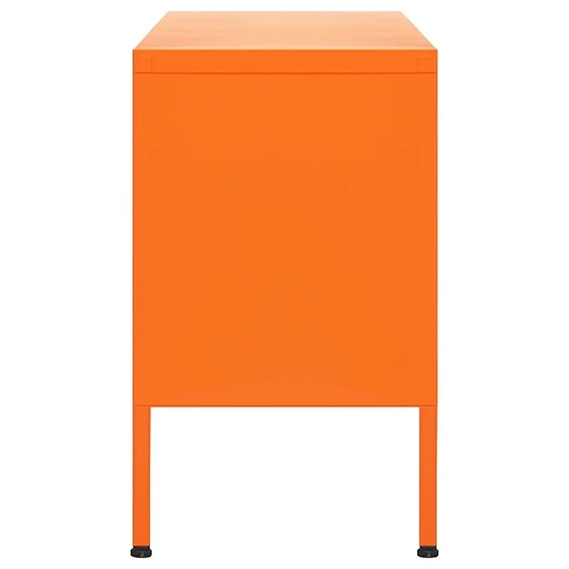 vidaXL TV Stand TV Unit Sideboard Home TV Console Media Unit Cupboard Steel - 41.3 x 13.8 x 19.7