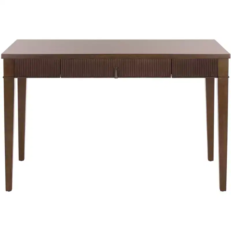 Amila Single Drawer Desk - Dark Brown - SEI