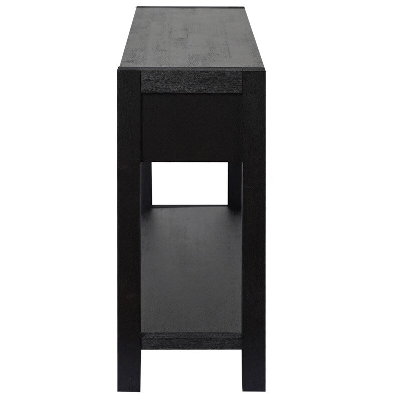 55.1W Console Table with 2 Drawers and 1 Shelf - N/A