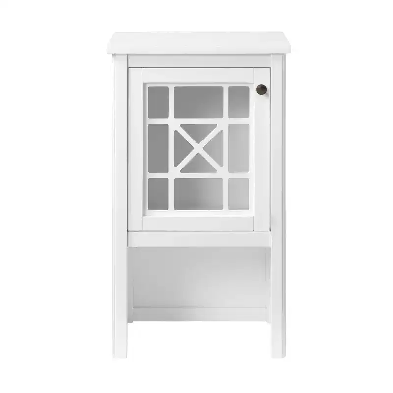 Alaterre Furniture 17"x29" Deluxe Bath Storage Hutch White