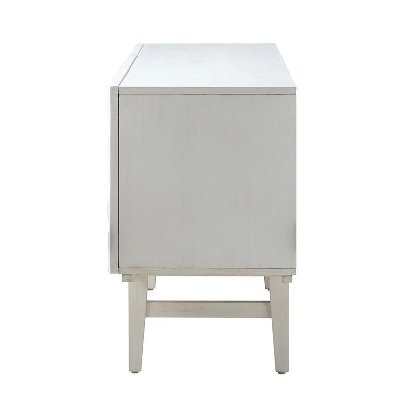 Modern Carved Geometric Patterns Sideboard