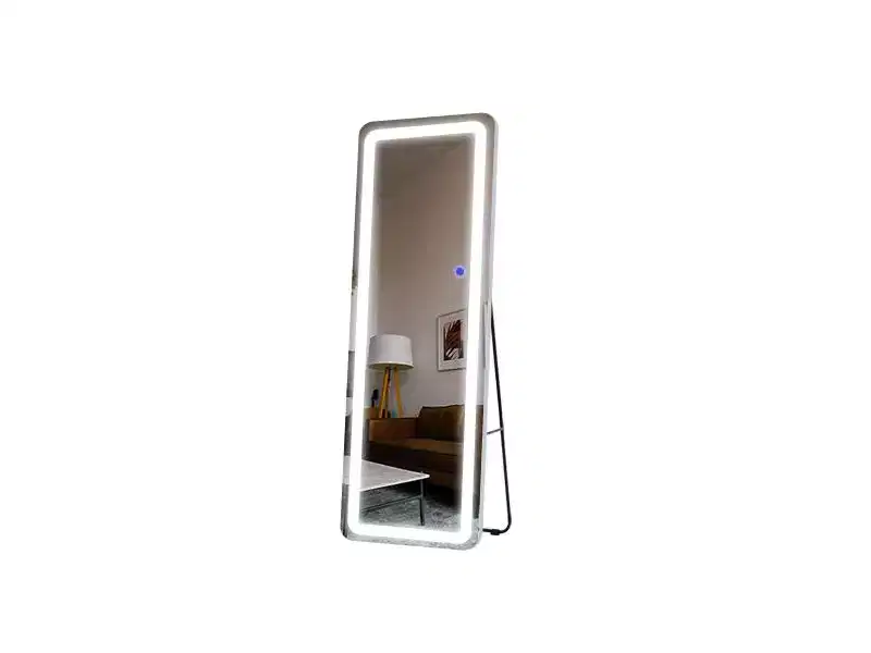 63x16 LED Aluminum Frameless Vanity Mirror with Lights White Full-length Mirror