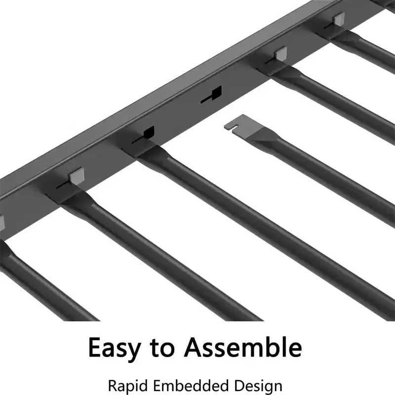 Full over Full Metal Bunk Bed with Ladder, Easy Climbing with Adjustable Ladder, Metal Slats Supports, No Box Spring Needed