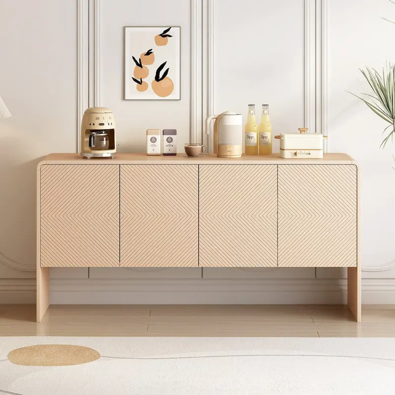 60L Large Storage Space with 4 Doors and Rebound Device - N/A