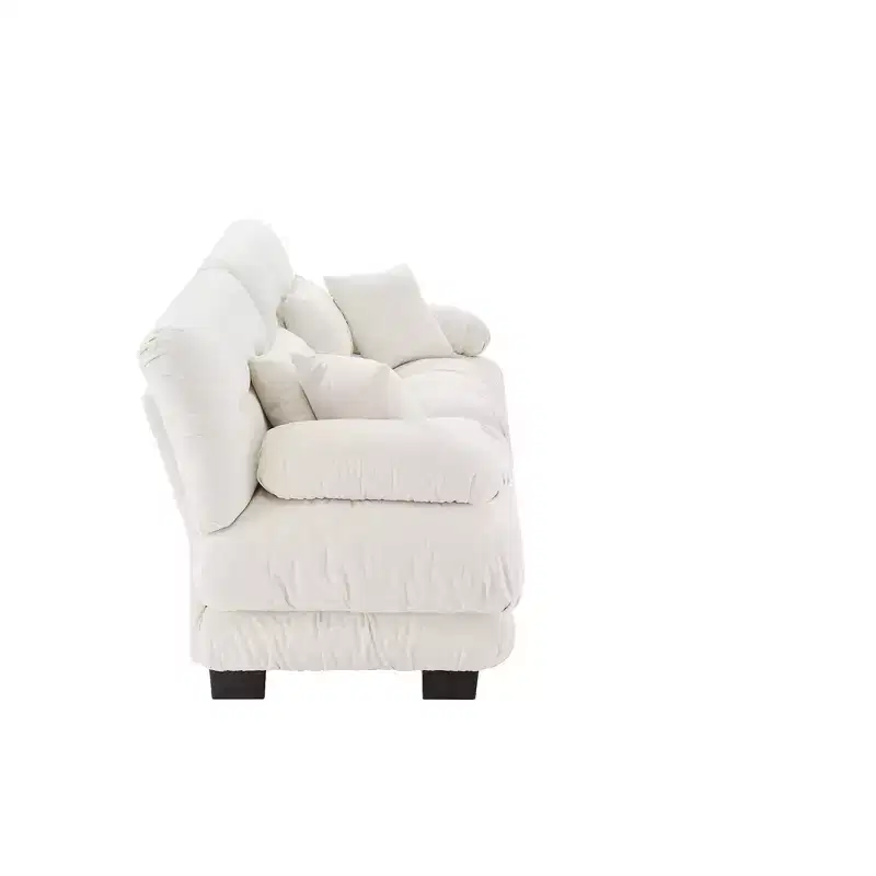 Modern Cloud Sofa with Plush Cushions and Soft Upholstery