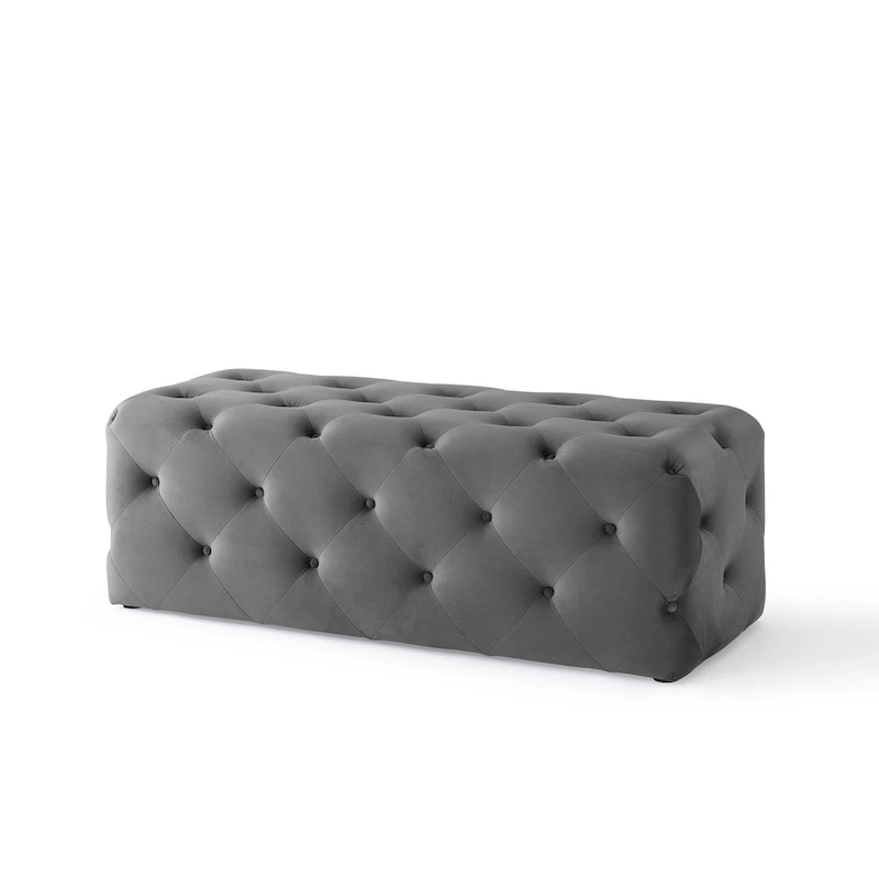 Carson Carrington Ullervad 48-inch Button Tufted Entryway Velvet Bench