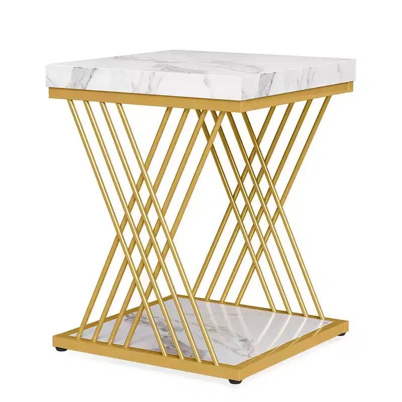 2-Tier End Table, Square Side Table