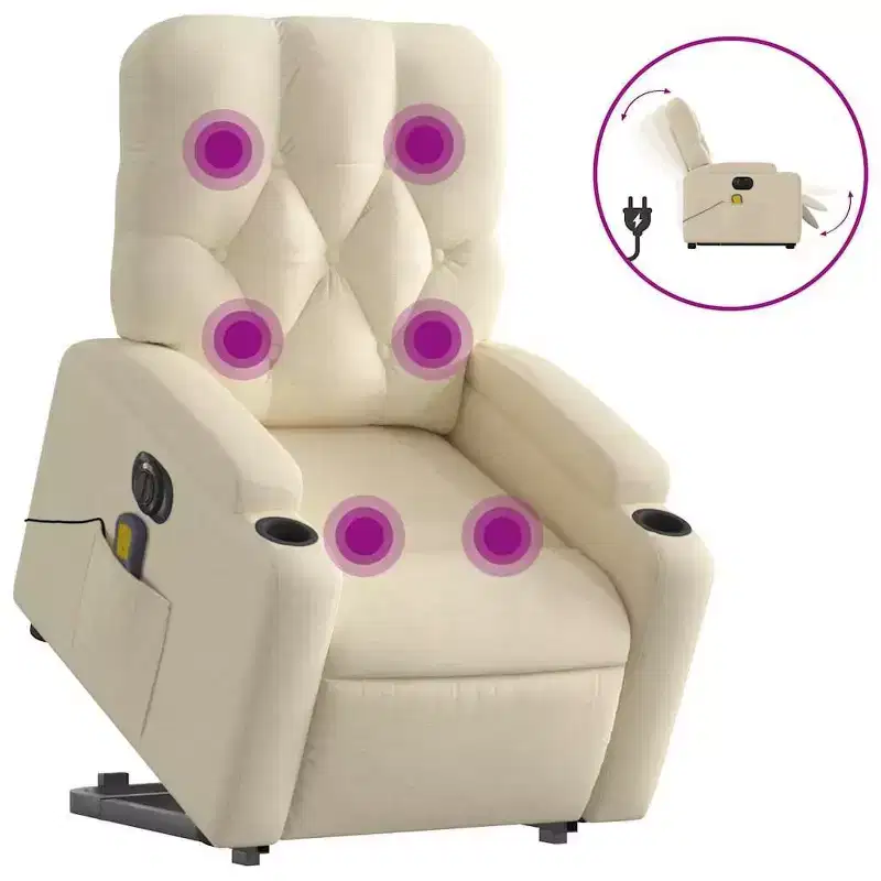 Stand Up Massage Recliner Chair Dark Gray