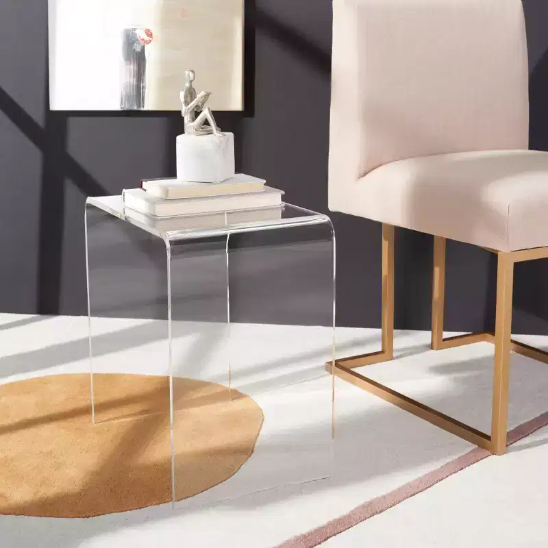 Pryor Acrylic Side Table - ACC8000A - Clear - Safavieh